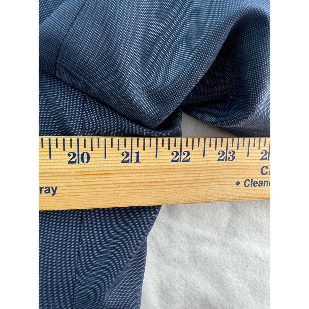HUGO BOSS Mens Blue Wool Blend Sport Coat Blazer Jacket Size 44R Two Button - Picture 11 of 16
